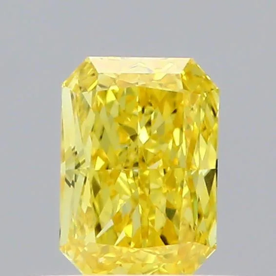 0.50ct Radiant Lab Grown Diamond (Colour Fancy Vivid Yellow, Clarity VVS2, IGI Certified)