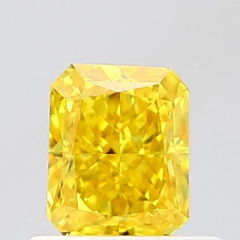0.67ct Radiant Lab Grown Diamond (Colour Fancy Vivid Yellow, Clarity VVS2, IGI Certified)