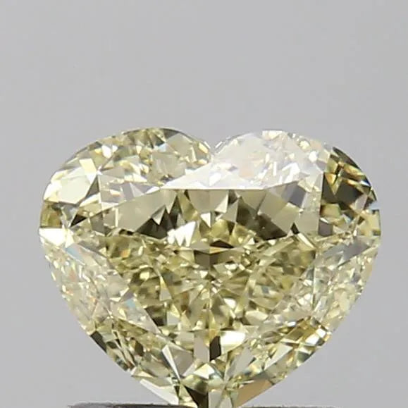 1.01ct Heart Natural Diamond (Colour Fancy Light Yellow, Clarity VS1, GIA Certified)