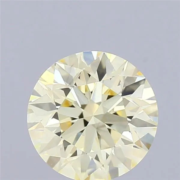 1.04ct Round Lab Grown Diamond (Colour Light Yellow, Clarity VVS2, Cut EX, IGI Certified)