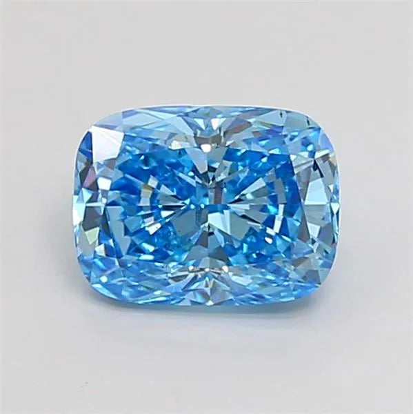 1.53ct Cushion modified Lab Grown Diamond (Colour Fancy Vivid Blue, Clarity VS2, IGI Certified)