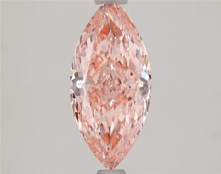 1.73ct Marquise Lab Grown Diamond (Colour Fancy Intense Orange Pink, Clarity VVS2, IGI Certified)
