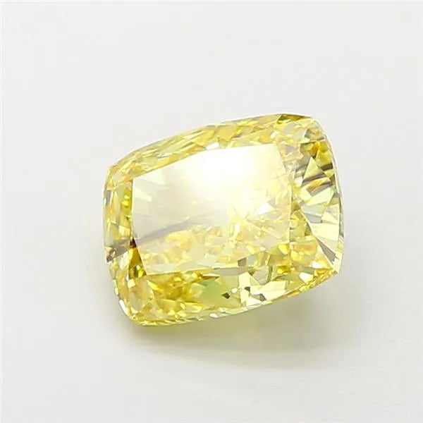 2.17ct Cushion modified Lab Grown Diamond (Colour Fancy Vivid Yellow, Clarity SI1, IGI Certified)