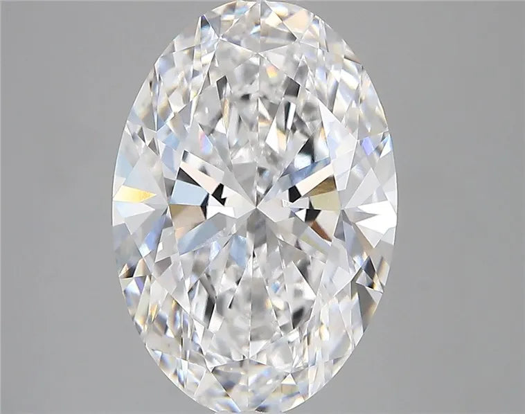 4.67ct Oval Lab Grown Diamond (Colour D, Clarity VVS2, IGI Certified)
