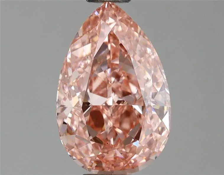 1.11ct Pear Lab Grown Diamond (Colour Fancy Vivid Pink, Clarity VS1, IGI Certified)