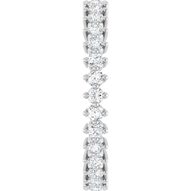 14K White 1/2 CTW Lab-Grown Diamond Eternity Band