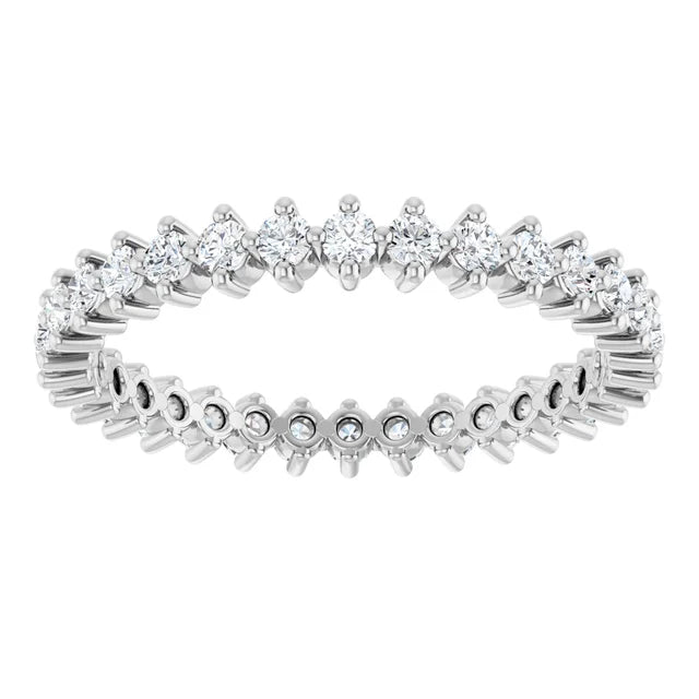 14K White 1/2 CTW Lab-Grown Diamond Eternity Band