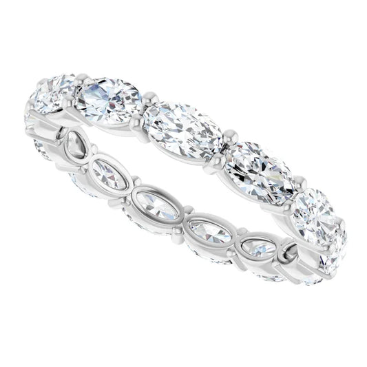 14K White 2 1/2 CTW Lab-Grown Diamond Eternity Band