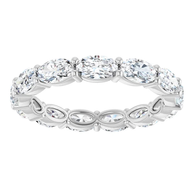 14K White 2 1/2 CTW Lab-Grown Diamond Eternity Band