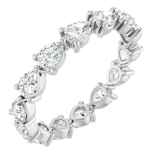 14K White 2 CTW Lab-Grown Diamond Eternity Band