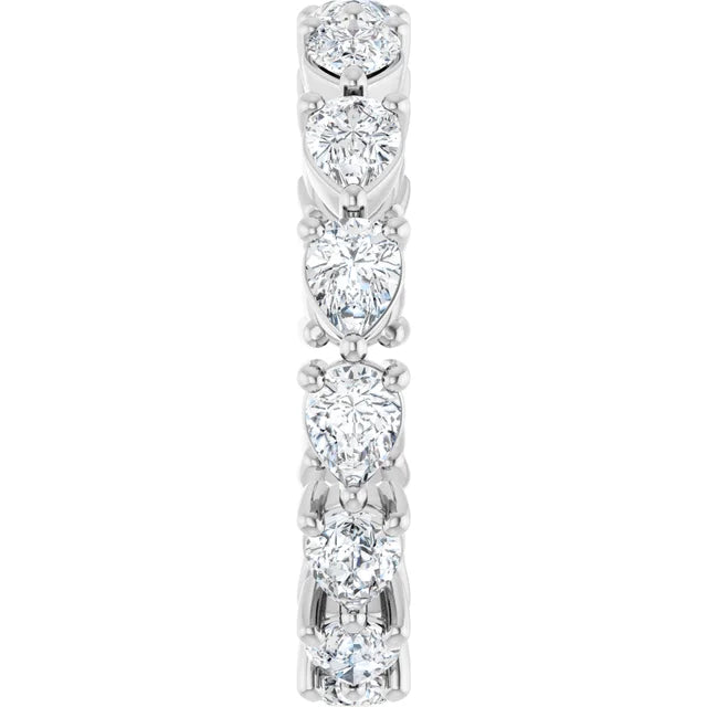 14K White 2 CTW Lab-Grown Diamond Eternity Band