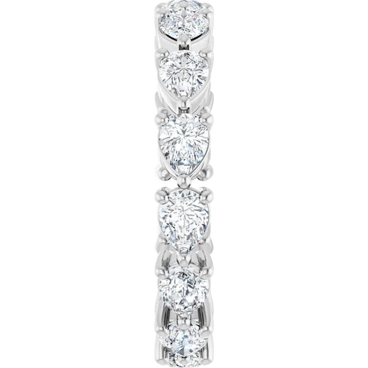 14K White 2 CTW Lab-Grown Diamond Eternity Band