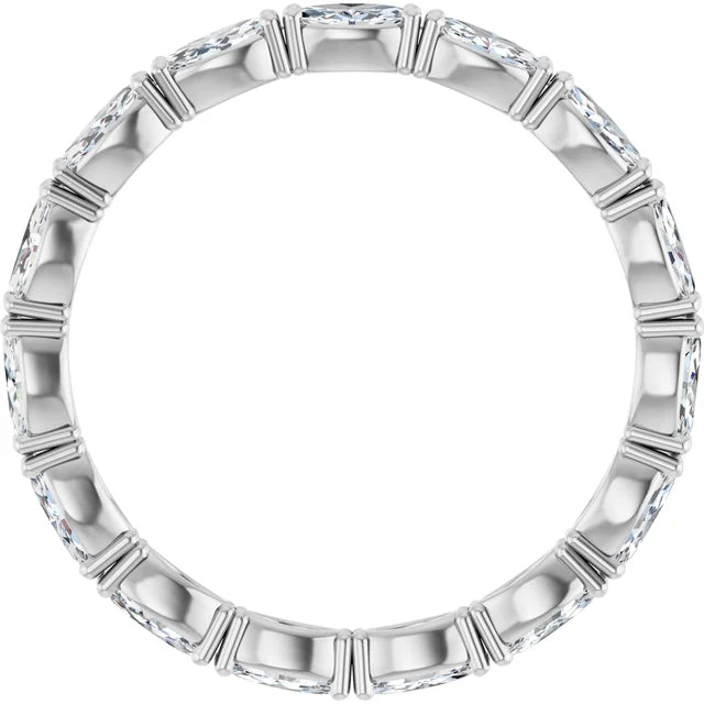 14K White 1 CTW Lab-Grown Diamond Eternity Band