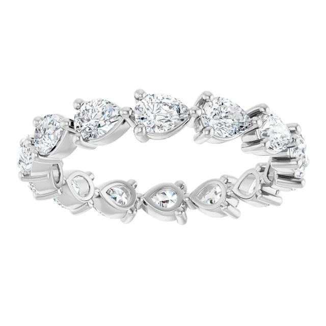 14K White 2 CTW Lab-Grown Diamond Eternity Band