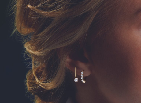 14K Yellow Gold 1.00 CTW Lab-Grown Diamond Lever Back Earrings (Pair)