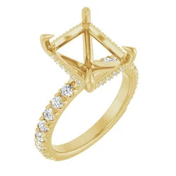 14K Yellow Engagement Ring Mounting