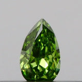 0.09ct Pear Lab Grown Diamond (Colour Fancy Vivid Green, Clarity VS1, IGI Certified)