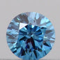 0.09ct Round Lab Grown Diamond (Colour Fancy Vivid Blue, Clarity VS1, Cut VG, IGI Certified)