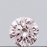 0.11ct Round Lab Grown Diamond (Colour Fancy Pink, Clarity VS2, Cut VG, IGI Certified)