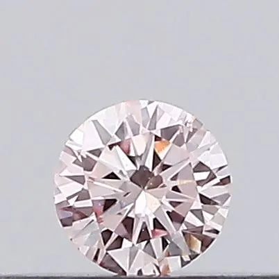 0.11ct Round Lab Grown Diamond (Colour Fancy Pink, Clarity VS2, Cut VG, IGI Certified)