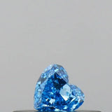 0.12ct Heart Lab Grown Diamond (Colour Fancy Vivid Blue, Clarity VS1, IGI Certified)
