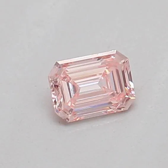0.14ct Emerald Lab Grown Diamond (Colour Fancy Intense Pink, Clarity VS1, IGI Certified)