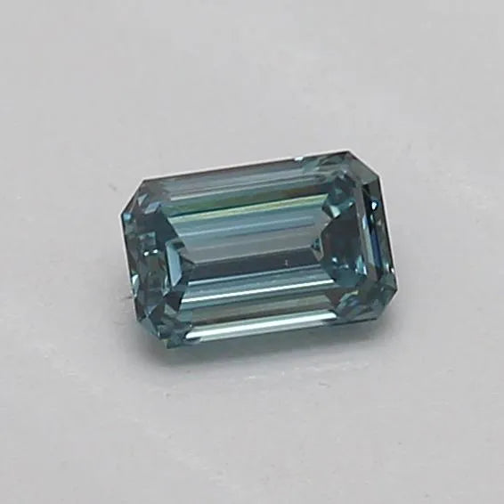 0.15ct Emerald Lab Grown Diamond (Colour Fancy Deep Blue Green, Clarity VS2, IGI Certified)