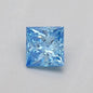 0.17ct Princess Lab Grown Diamond (Colour Fancy Vivid Blue, Clarity VS1, IGI Certified)