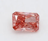 0.18ct Radiant Lab Grown Diamond (Colour Fancy Vivid Pink, Clarity VVS2, IGI Certified)