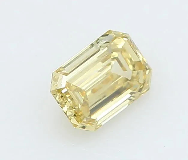0.19ct Emerald Lab Grown Diamond (Colour Fancy Intense Yellow, Clarity VS1, IGI Certified)