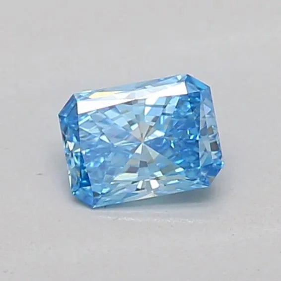 0.19ct Radiant Lab Grown Diamond (Colour Fancy Vivid Blue, Clarity VVS2, IGI Certified)