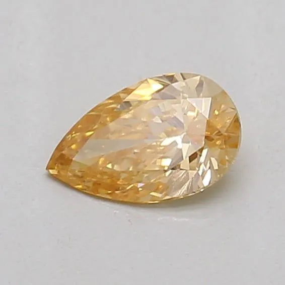 0.21ct Pear Lab Grown Diamond (Colour Fancy Intense Brownish Yellow, Clarity VS1, IGI Certified)