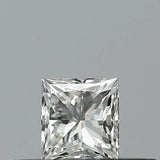 0.23ct Princess Natural Diamond (Colour F, Clarity VVS1, GIA Certified)
