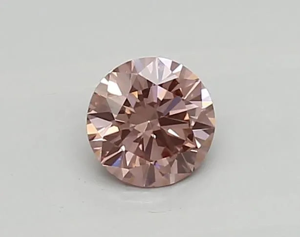 0.26ct Round Lab Grown Diamond (Colour Fancy Pink, Clarity VVS2, Cut EX, IGI Certified)