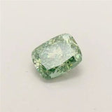 0.29ct Cushion brilliant Lab Grown Diamond (Colour Fancy Vivid Green, Clarity VS1, IGI Certified)
