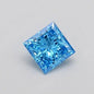 0.30ct Princess Lab Grown Diamond (Colour Fancy Vivid Blue, Clarity VS1, IGI Certified)