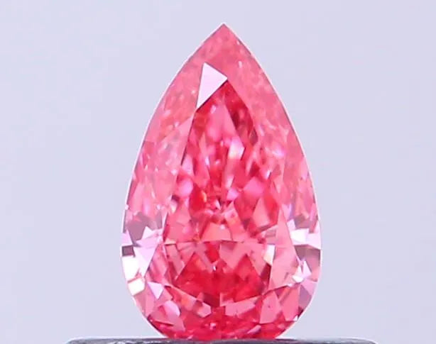 0.32ct Pear Lab Grown Diamond (Colour Fancy Vivid Pink, Clarity VS1, IGI Certified)