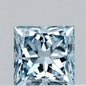 0.32ct Princess Lab Grown Diamond (Colour Fancy Vivid Blue, Clarity VVS1, IGI Certified)