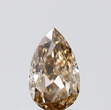 0.33ct Pear Natural Diamond (Colour Brown, Clarity VS1, Cut VG, IGI Certified)