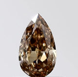 0.36ct Pear Natural Diamond (Colour Brown, Clarity VVS2, Cut GD, IGI Certified)