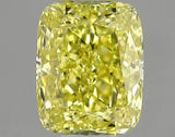 0.41ct Cushion modified Natural Diamond (Colour Fancy Intense Yellow, Clarity VS1, GIA Certified)