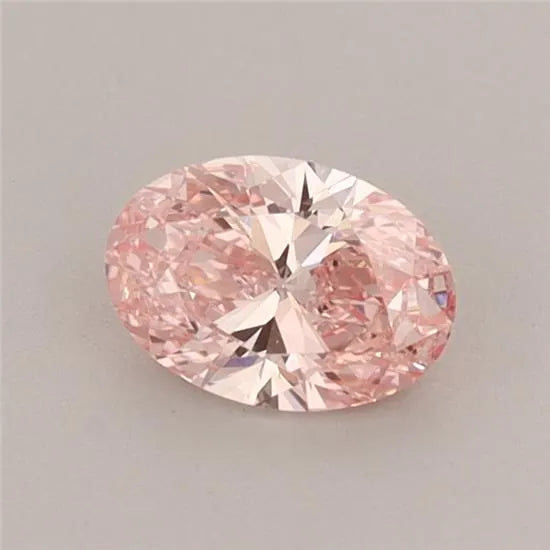 0.46ct Oval Lab Grown Diamond (Colour Fancy Vivid Pink, Clarity VVS2, IGI Certified)