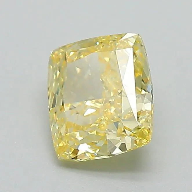 0.47ct Cushion modified Lab Grown Diamond (Colour Fancy Light Yellow, Clarity VVS2, IGI Certified)