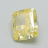 0.47ct Cushion modified Lab Grown Diamond (Colour Fancy Light Yellow, Clarity VVS2, IGI Certified)