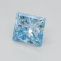 0.52ct Princess Lab Grown Diamond (Colour Fancy Vivid Blue, Clarity VVS2, IGI Certified)