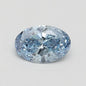 0.53ct Oval Lab Grown Diamond (Colour Fancy Vivid Blue, Clarity VVS2, IGI Certified)