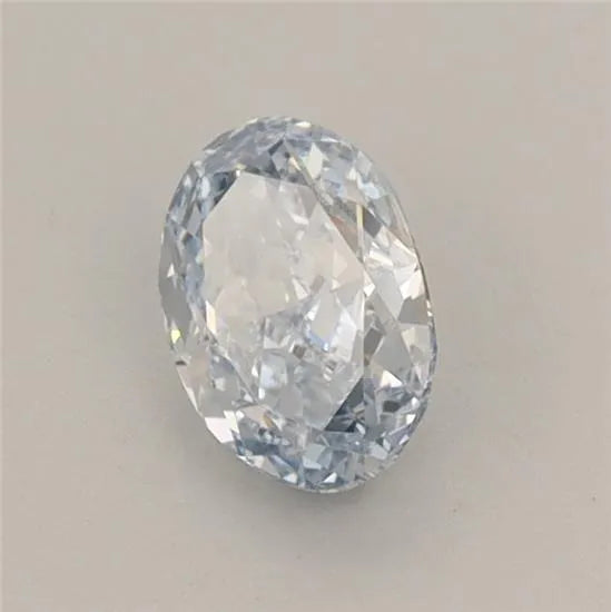 0.58ct Oval Lab Grown Diamond (Colour Fancy Intense Blue, Clarity VVS2, IGI Certified)