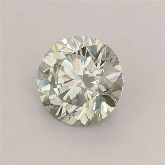 0.58ct Round Lab Grown Diamond (Colour Fancy Vivid Green, Clarity VS2, Cut VG, IGI Certified)