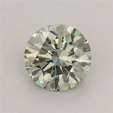 0.74ct Round Lab Grown Diamond (Colour Fancy Vivid Green, Clarity VS2, Cut EX, IGI Certified)