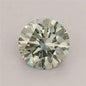 0.74ct Round Lab Grown Diamond (Colour Fancy Vivid Green, Clarity VS2, Cut EX, IGI Certified)